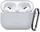Mbulesë silikoni Tech-Protect për Apple AirPods Pro 3, me karabinë, gri