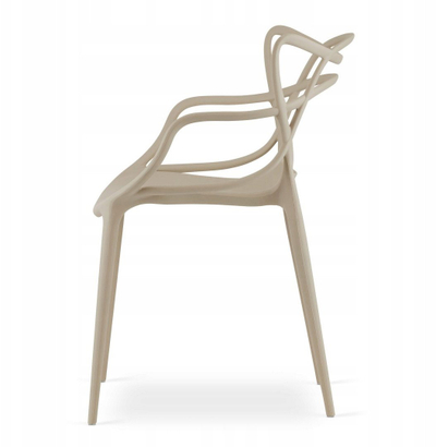 Set karrigesh LEOBERT Kato, 4 copë, 68x59x58 cm, beige