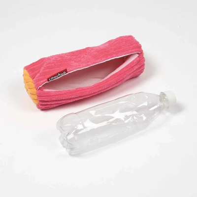 Lodër për qen Woo Oohoo Chew Toy, pelush korduroy me fishkëllim, rozë portokalli