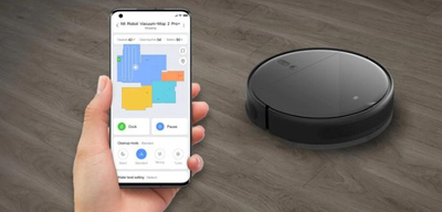 Robot fshirës Xiaomi Mi Robot Mop 2 Ultra, pastrim me vakum dhe leckë, i zi