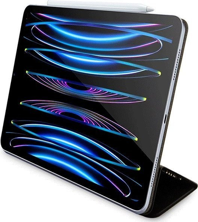 Mbulesë tablet Guess GUFCP12PS4SGK, për iPad Pro 12.9", dizajn 4G Stripe, e zezë