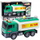 Lodër kamion cisternë Lean Toys Water Tanker Truck 21446, shkallë 1:14, me drita dhe zë, i gjelbër