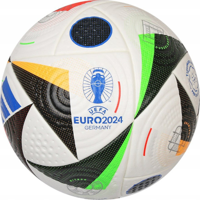 Top futbolli adidas Fussballliebe Euro24 Pro IQ3682, zyrtar i UEFA Euro 2024, nr. 5, i bardhë me shumë ngjyra