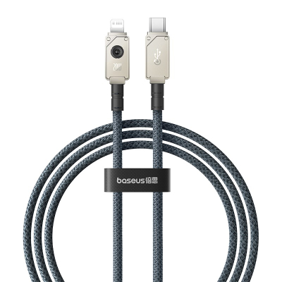 Kabllo USB-C në Lightning Baseus Unbreakable, 20W, 1m, e bardhë