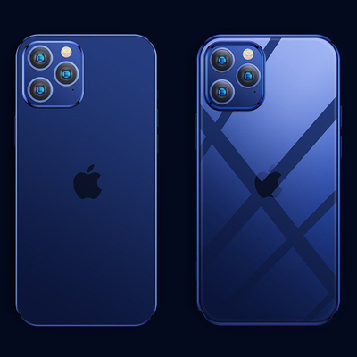 Mbulesë telefoni Joyroom JR-BP796 për iPhone 12 Pro Max, ultra e hollë, transparente, me kornizë metalike të zezë