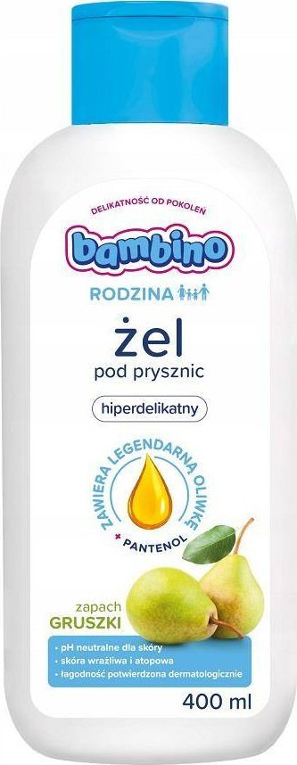 Xhel dushi Bambino Family Hyperdelicate, me erë dardhe, 400ml