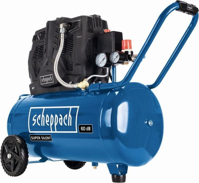 Компресор за воздух Scheppach HC51Si, 1500W, резервоар 50L, син