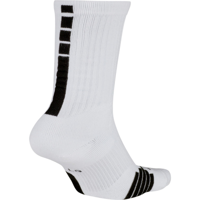 Çorape basketbolli Nike Elite Crew, Dri FIT, me jastëzim, të bardha