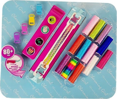 Set lodër DIY Charming Girl, 80 copë, për orë dhe byzylykë, shumëngjyrësh