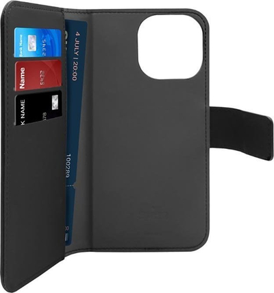 Këllëf-portofol Puro Wallet Detachable MagSafe për iPhone 14 Pro Max, 2 në 1, me MagSafe, i zi