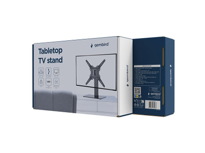 Këmbë tavoline për TV Gembird TV Stand Swivel, 23-55", 40kg, e zezë