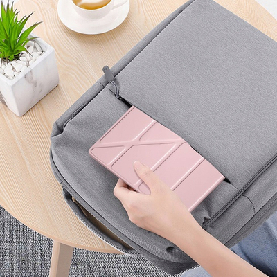 Mbulesë trifold për tablet iPad Air 11 Gen 6 2024, eco leather, mbyllje magnetike, e zezë