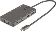 Adapter multiport USB C StarTech, HDMI 4K, VGA, 100W Power Delivery, gri