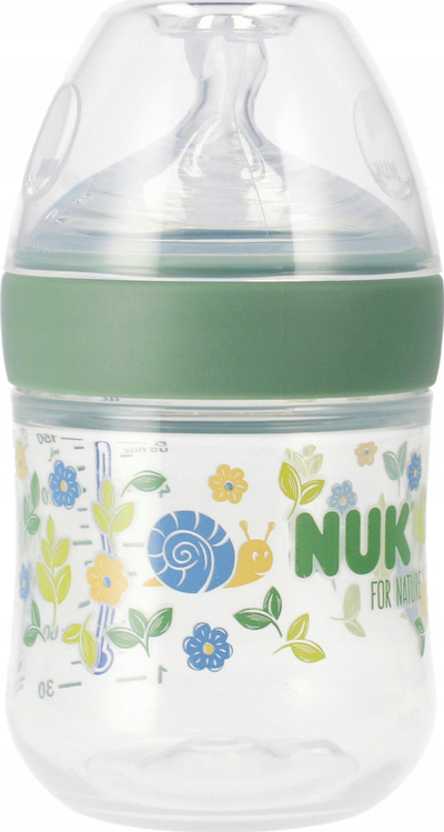 Biberon NUK Nature Green, 150 ml, PP, jeshil
