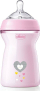 Biberon Chicco NaturalFeeling, 330ml, silikon 6m+, rozë