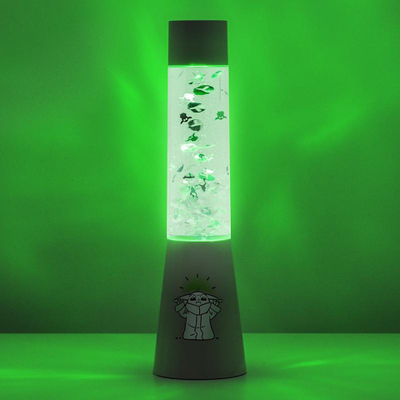 Lampë dekorative Paladone Grogu Flow, 33 cm, me USB dhe me bateri, e bardhë