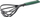 Aksesori kuzhine Brabantia Whisk and Draining Spoon, lugë kulluese dhe rrahëse, plastike, gri