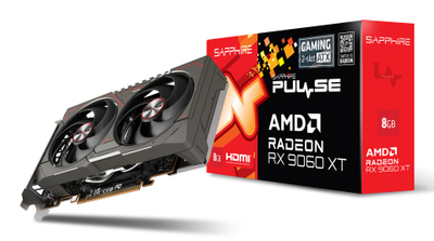 Графичка картичка Sapphire Radeon RX 9060 XT Pulse, 8GB GDDR6, Gaming OC, црна
