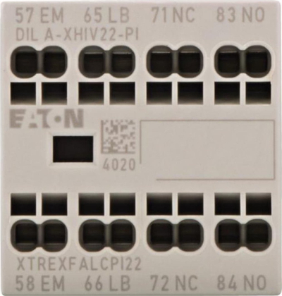 Modul ndihmës Eaton DIL A XHIV22 PI, 4A, 2NO 2NC, gri