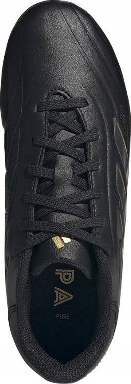 Këpucë futbolli për kalamaj adidas Copa Pure 2 League FG, për fushë me bar natyral, lëkurë viçi, të zeza