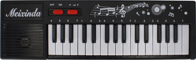 Piano lodër elektronike Meixinda 522961, 32 taste, për kalamaj, e zezë