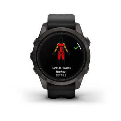 Ora sportive Garmin Epix Pro Gen 2, 42mm, Sapphire Titanium, e zezë