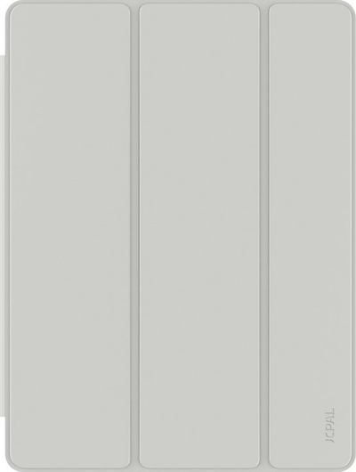 Këllëf folio JCPal DuraPro për iPad Air 11" M2 M3, mbajtës për Pencil, gri e çelët