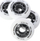 Rrota patinash Nils Extreme PU, 72mm 82A, set 4 copë, të bardha matte