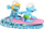 Dekor akuariumi Aqua Della Smurfs Surfing, 15.9x8.2x8.9 cm, shumëngjyrësh