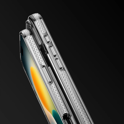 Kuti telefoni Dux Ducis Cline për iPhone 17 Pro Max, TPU edhe polikarbonat, transparente