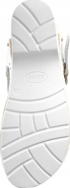 Sabot Dr. Scholl Supercomfort, lëkurë, shollë druri, nr. 40, i bardhë