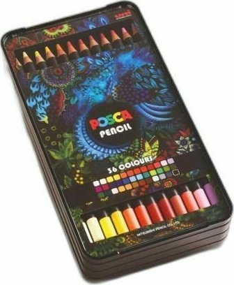 Сет моливи за боење POSCA, 36 парчиња, со база на масло, повеќебојни