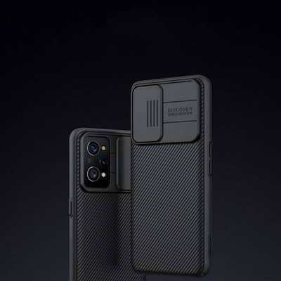 Kapak telefoni Nillkin CamShield për Realme GT Neo 2, me mbrojtje kamere, ngjyrë e zezë