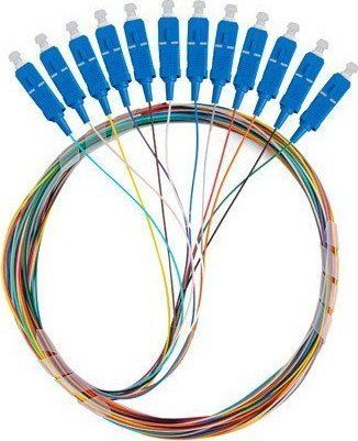 Pigtail fibër optike Lanberg SM SC UPC, set 12x, 2m, shumëngjyrësh