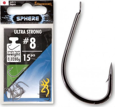 Grepa Browning #8 Sphere Ultra Strong, 0.028g, nikel i zi, 15 copë (4786008)