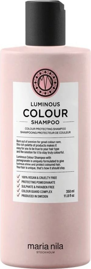 Shampo për flokë të lyer Maria Nila Luminous Colour, 350ml