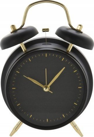Orë dekorative Homla Koopman TIMER, 20 cm, me zile, e zezë