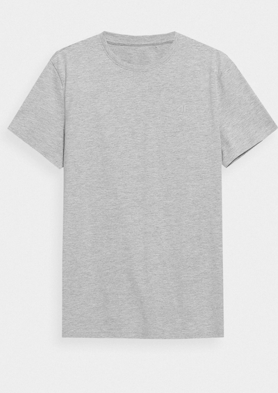 Bluzë T-shirt 4F M 4FSS23TTSHM536, pambuk, për burra, gri