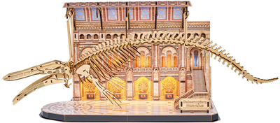 Puzzle 3D CubicFun Natural Museum Blue Whale, 285 pjesë, edukativ
