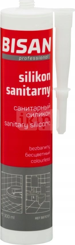 Silikon sanitar Den Braven Sanitary Silicone Colorless, transparent, 300ml, i tejdukshëm