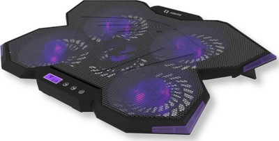Bazë ftohëse Spider, 17", 5 ventilatorë, LED lejla