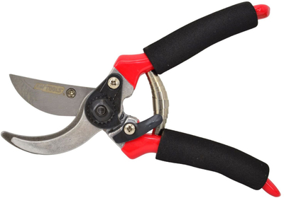 Gërshërë kopshti AWTOOLS Garden Pruner, 215mm, me dorezë të butë, kuqe e zezë