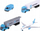 Lodër maketë Majorette Maersk Transport Vehicle, makinë mini, die cast, dizajn si t’ra, shumëngjyrëshe