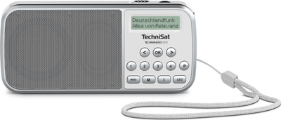 Radio portabël TechniSat TECHNIRADIO RDR, DAB+, FM, gri me të bardhë