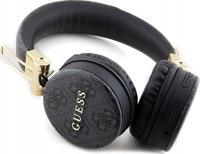 Kufje Guess Headphones 4G Metal Logo GUBH704GEMK, Bluetooth 5.3, on ear, të zeza