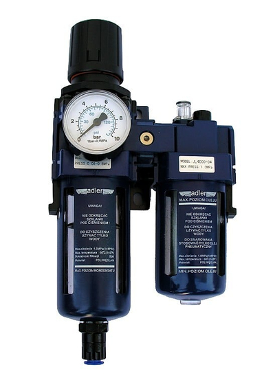 Njësi filtrues rregullator vajosës AIRRIVE AD-4005FRN, 1/2", me valvul shkarkimi automatike