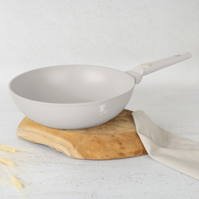 Tigan wok Berlinger Haus Sahara BH-8063, TitanPro, 28 cm, krem mat