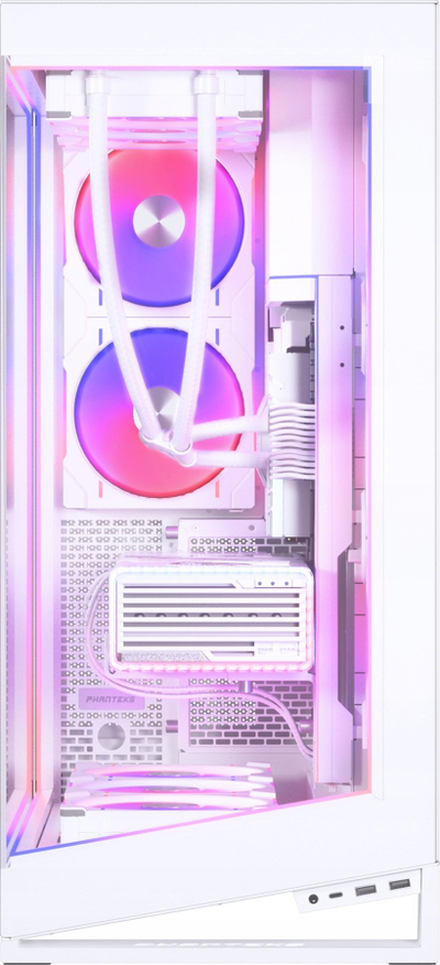 Комплет осветлување DRGB Phanteks NV9 Premium со Power Hub, 4 ленти, бел