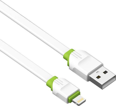 Kabllo Lightning LDNIO LS34, 1m, 2.4A, e bardhë