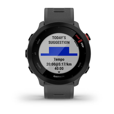 Orë sportive Garmin Forerunner 55, GPS, matje rrahjesh zemre, gri